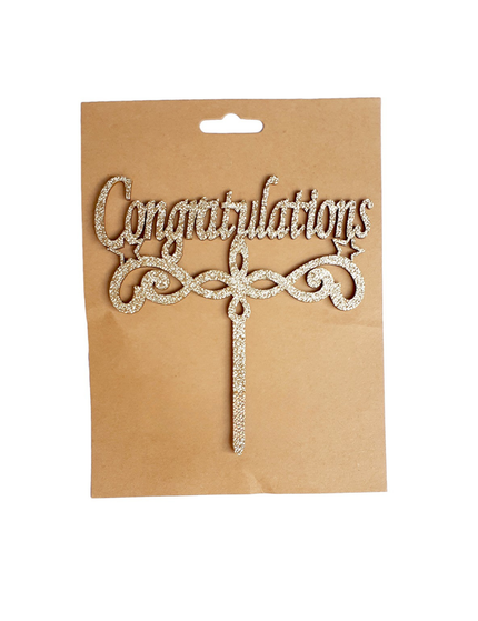 Congratulations Cake Topper