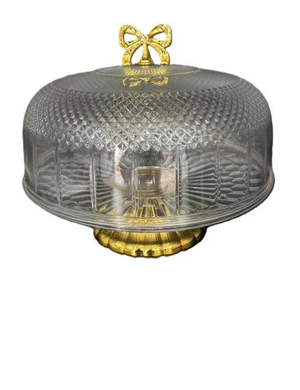 Crystal Cut Rotating Cake Stand