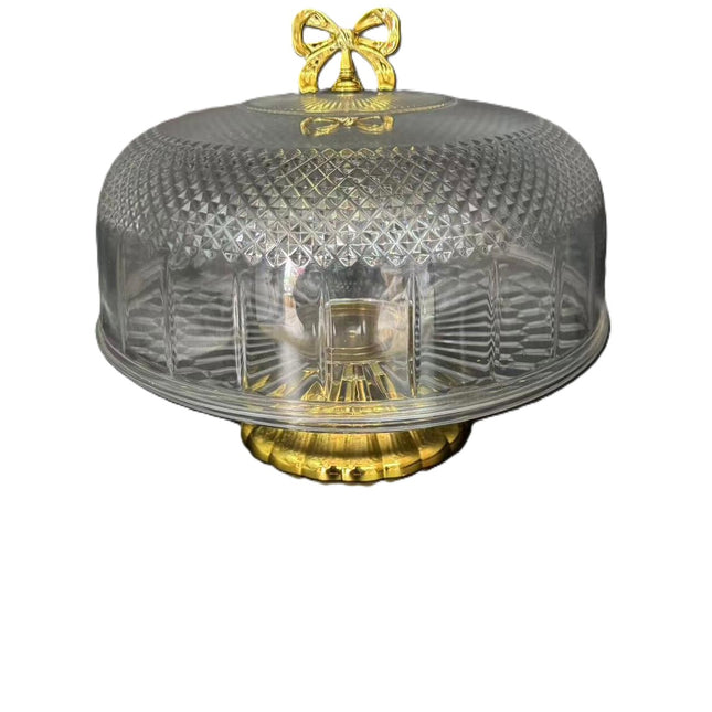 Crystal Cut Rotating Cake Stand