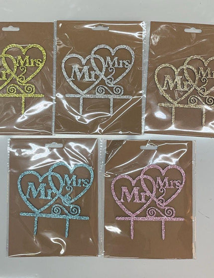 Mr & Mrs Cake Topper