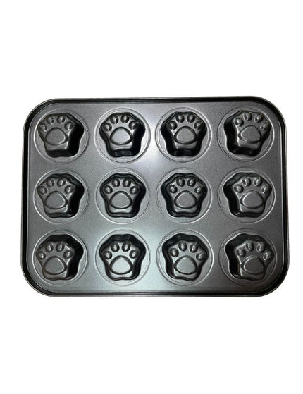 12 Cup Dog / Cat Paw Shaped Baking Pan