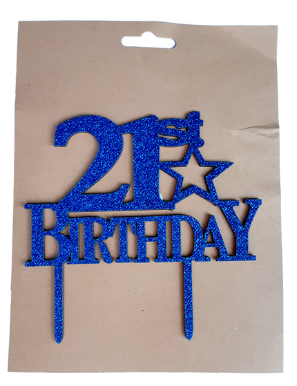21st Birthday Cake Topper