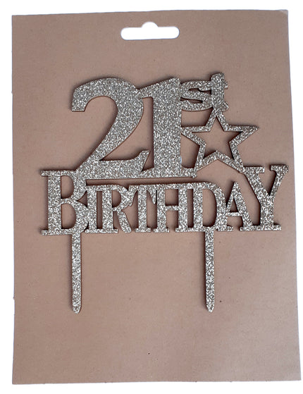 21st Birthday Cake Topper