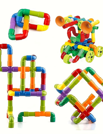 Pipe-shaped Interlocking Building Blocks