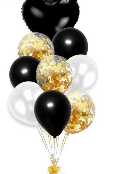 Heart Foil Balloon Bouquet Set 10pc