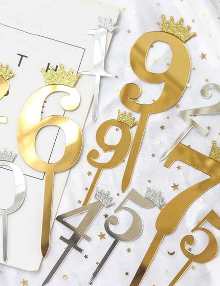 Acrylic Numbers Cake Toppers