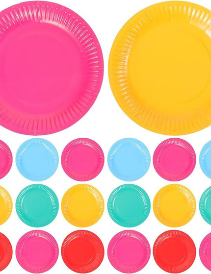 10pcs Big Round paper Plates