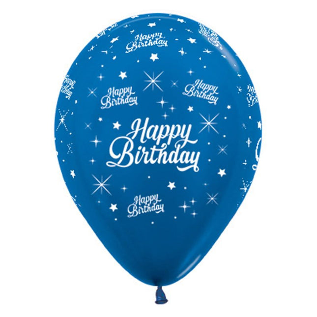 10pc Printed Happy Birthday Balloons