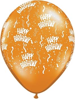 10pc Printed Happy Birthday Balloons