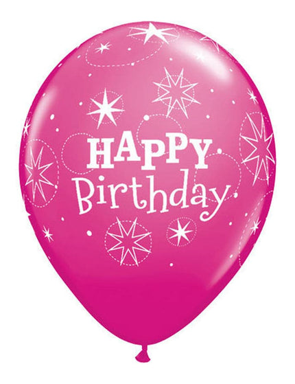 10pc Printed Happy Birthday Balloons