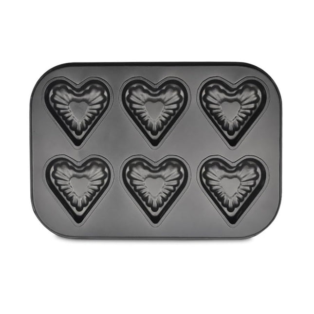 6 Cup Heart-Shaped Muffin Pan