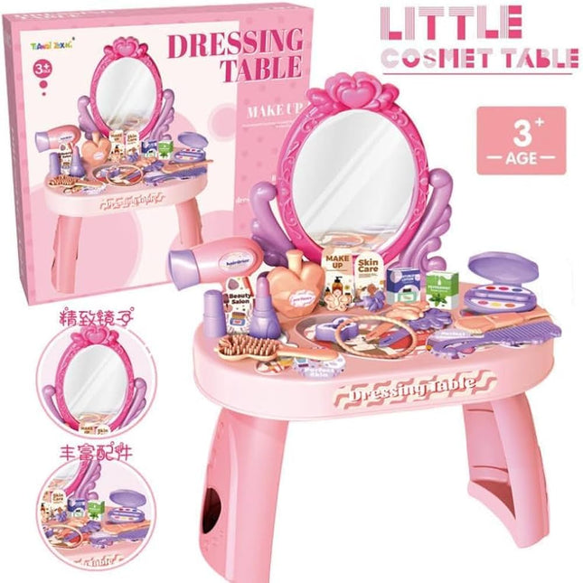 Dressing Table Makeup Vanity Princess Jewelry Game House Toy Set