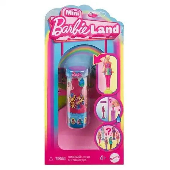 Barbie Mini BarbieLand Color Reveal Dolls 1.5-inch Doll with Surprise Unboxing, Water Reveal (Styles May Vary)