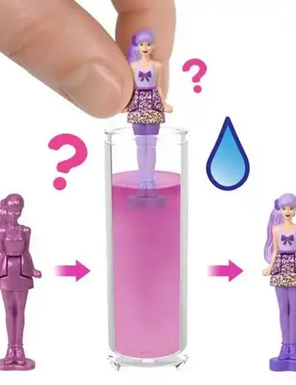 Barbie Mini BarbieLand Color Reveal Dolls 1.5-inch Doll with Surprise Unboxing, Water Reveal (Styles May Vary)