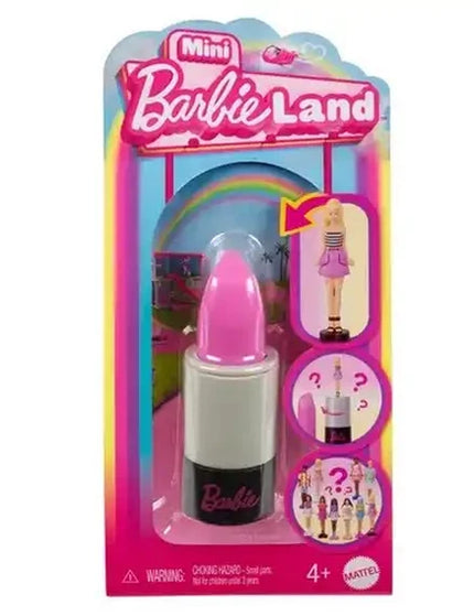 Barbie Mini BarbieLand Fashionistas Dolls, 1.5-inch Mini Dolls in Lipstick Tube, Surprise Reveal (Styles May Vary)
