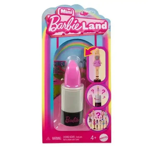 Barbie Mini BarbieLand Fashionistas Dolls, 1.5-inch Mini Dolls in Lipstick Tube, Surprise Reveal (Styles May Vary)