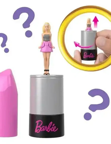 Barbie Mini BarbieLand Fashionistas Dolls, 1.5-inch Mini Dolls in Lipstick Tube, Surprise Reveal (Styles May Vary)