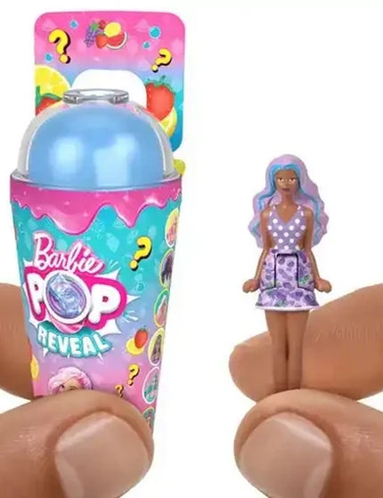 Barbie Mini BarbieLand Pop Reveal Dolls, 1.5-inch Mini Doll with Surprise Reveal & Sensory Play Piece (Styles May Vary)