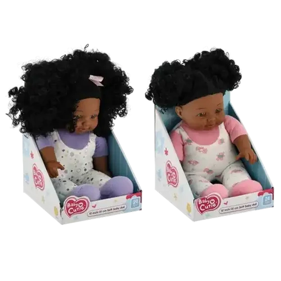 Baby Cutie Mia Curly Hair Baby Doll 30cm (Design May Vary)