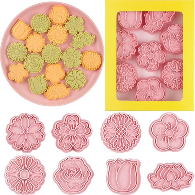 Flowers Biscuit Mold Set