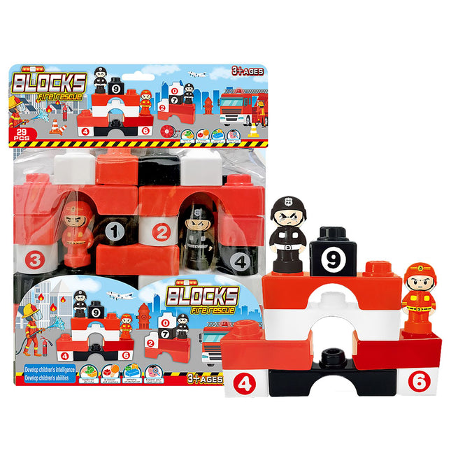 Fire Rescue Building Blocks 29-Piece