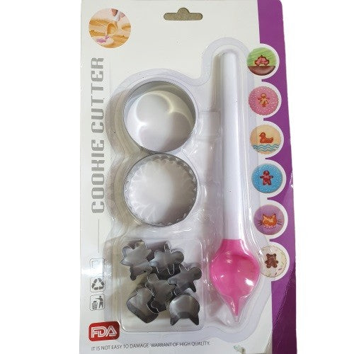 Cookie Cutters With Drip Spoon