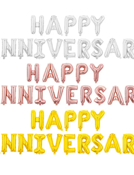 Happy Anniversary Foil Balloon 16''