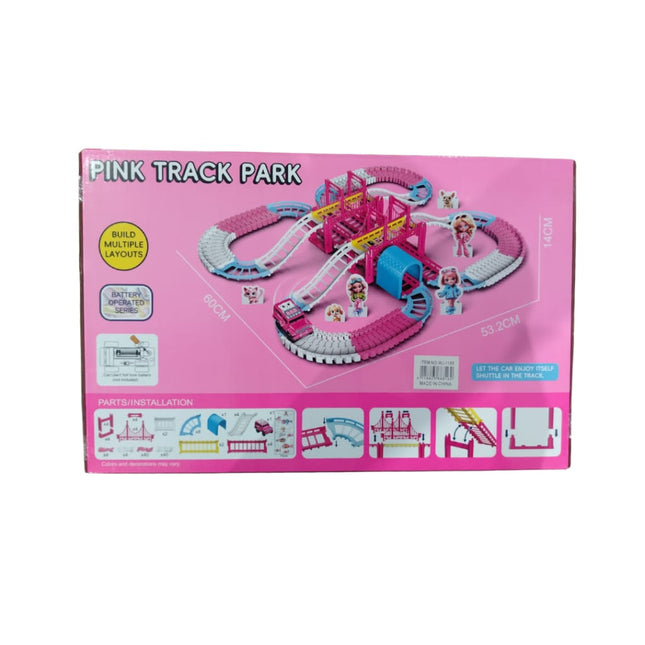 Pink track park toy