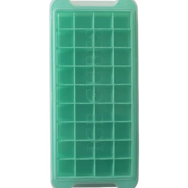 Silicone Ice Cube Tray with Plastic Cover
