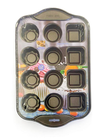 12 Cup Mixed Shapes Muffin Pan