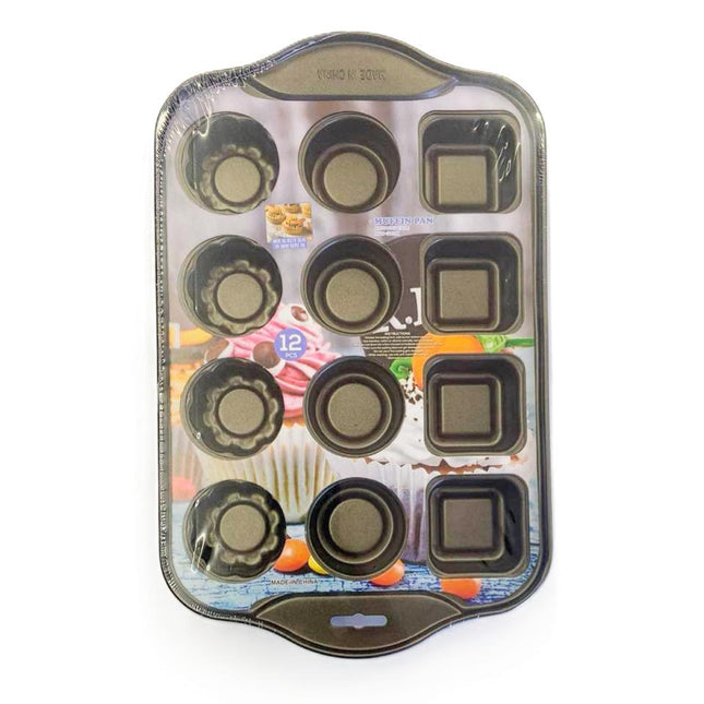 12 Cup Mixed Shapes Muffin Pan