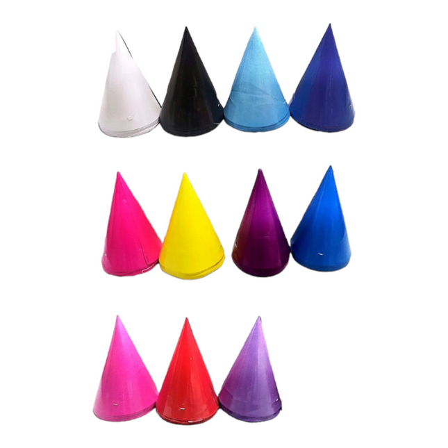 10pcs Plain Cone Paper Party Hats