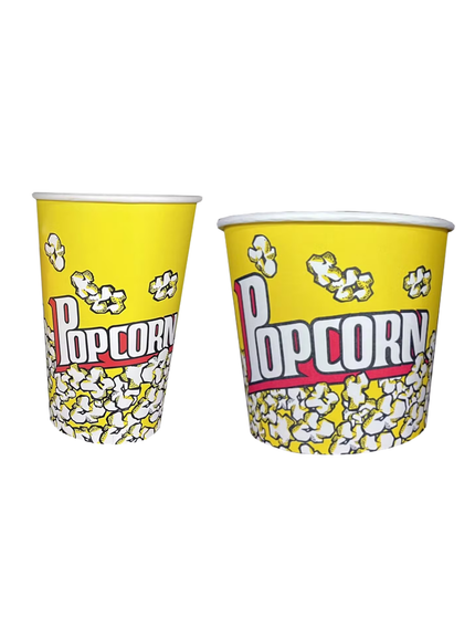 Retro Style Popcorn Cup & Bucket