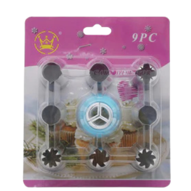 Cake Decorating Nozzle Set 9-Piece