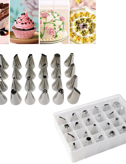 cake decorating kit 24pc nozzle 1628-2