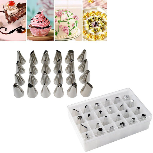 cake decorating kit 24pc nozzle 1628-2