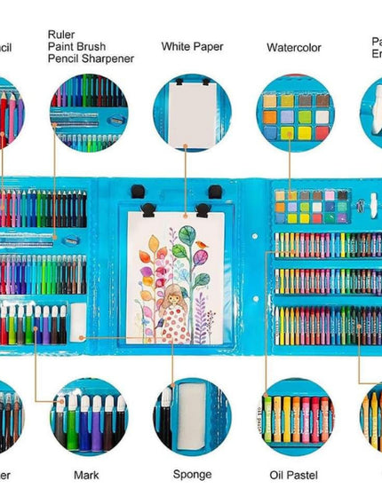 Mega 208 Piece Art Set Blue