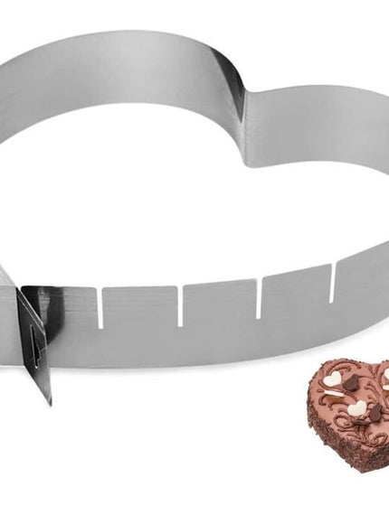 Adjustable Heart Shaped Cake Ring