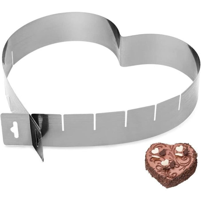 Adjustable Heart Shaped Cake Ring