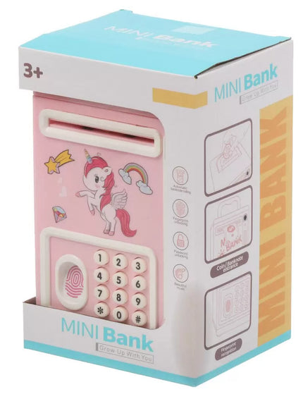 Mini electronic money bank pink