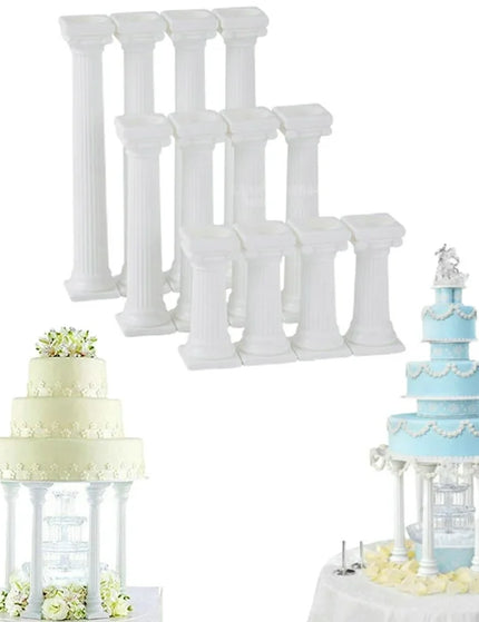 Plastic Grecian Style Cake Pillars