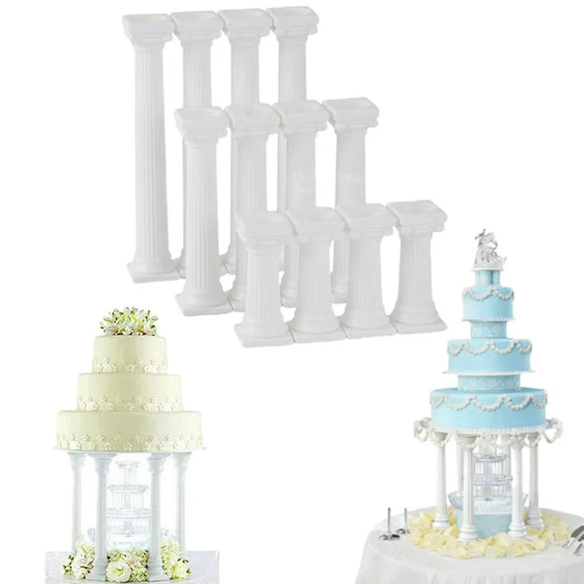 Plastic Grecian Style Cake Pillars