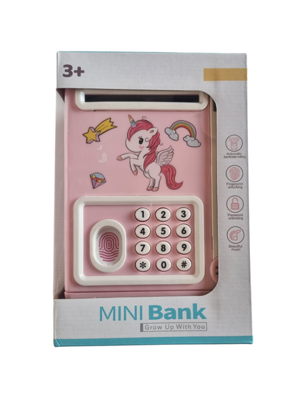 Mini electronic money bank pink