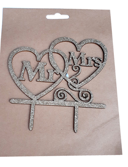 Mr & Mrs Cake Topper
