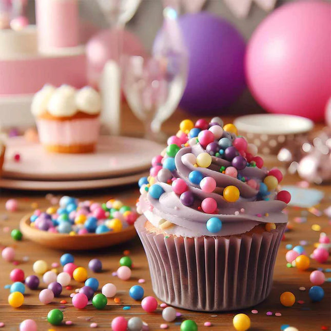 Rainbow Coloured Edible Pearl Sprinkles