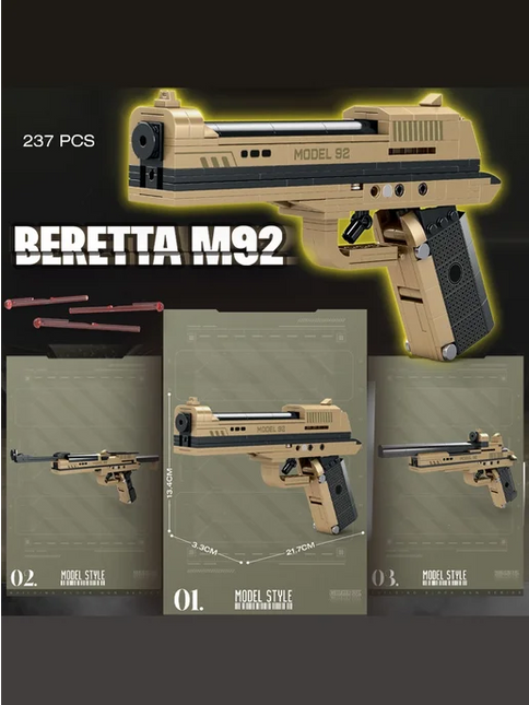 Beretta M92 Gun Blocks 3 in 1