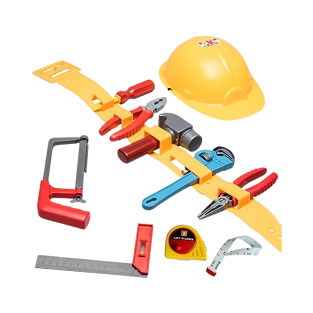 Kids Tools & Helmet Role-play Sey