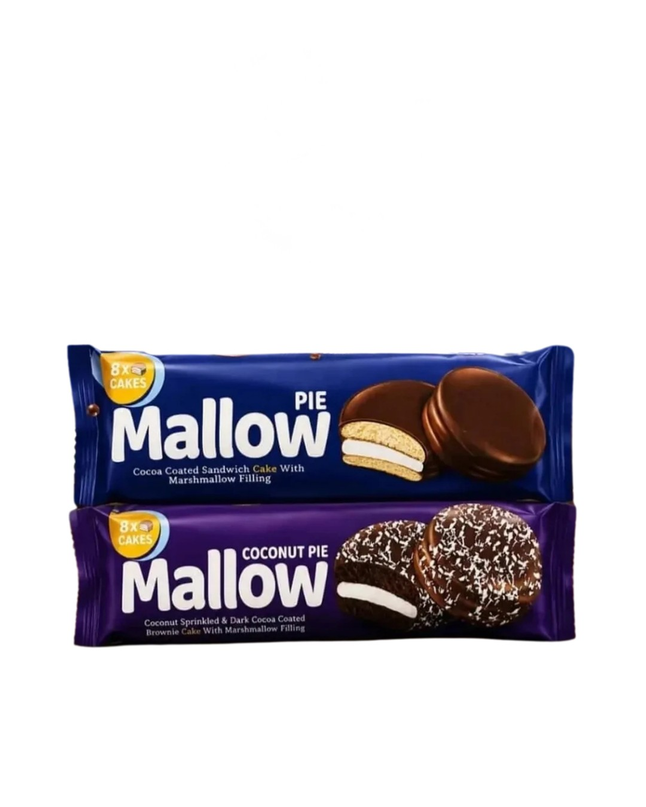 Mallow Pie Chocolate or Coconut 184g