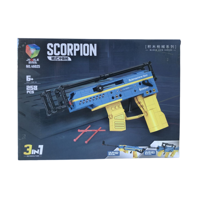 Scorpion Submachine Blocks – 3 in 1 Gun Set