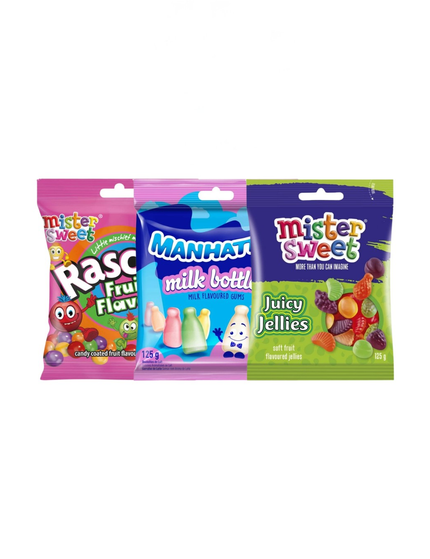 Mister Sweet Jellies,Manhattan or Rascal Candy 125G